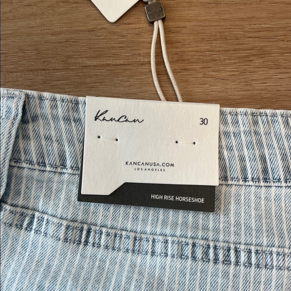 Kancan Horseshoe Striped Stretch Jean Size - 30 NWT - Picture 9 of 11